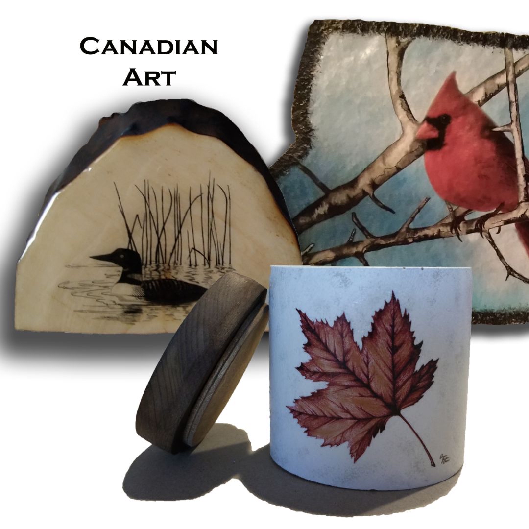 Hand painted stones & live edge wood by ADor'Elizdon Artwork | DOREEN GORDON-COOPER